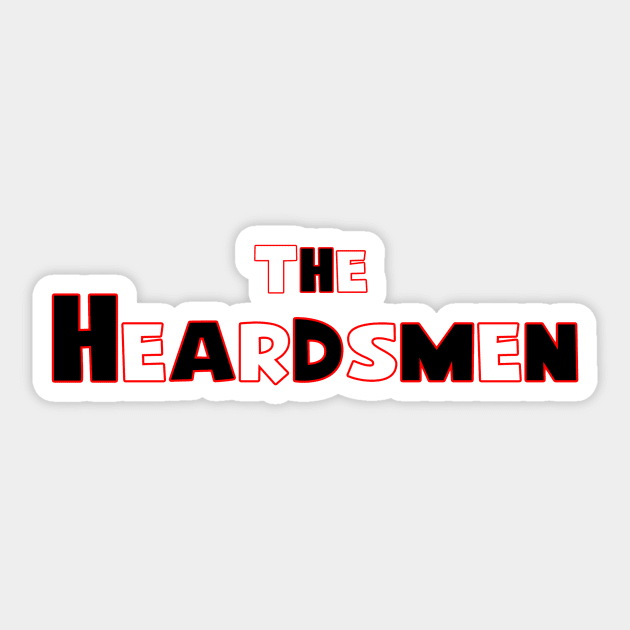 The Heardsmen (Red) Sticker by Vandalay Industries